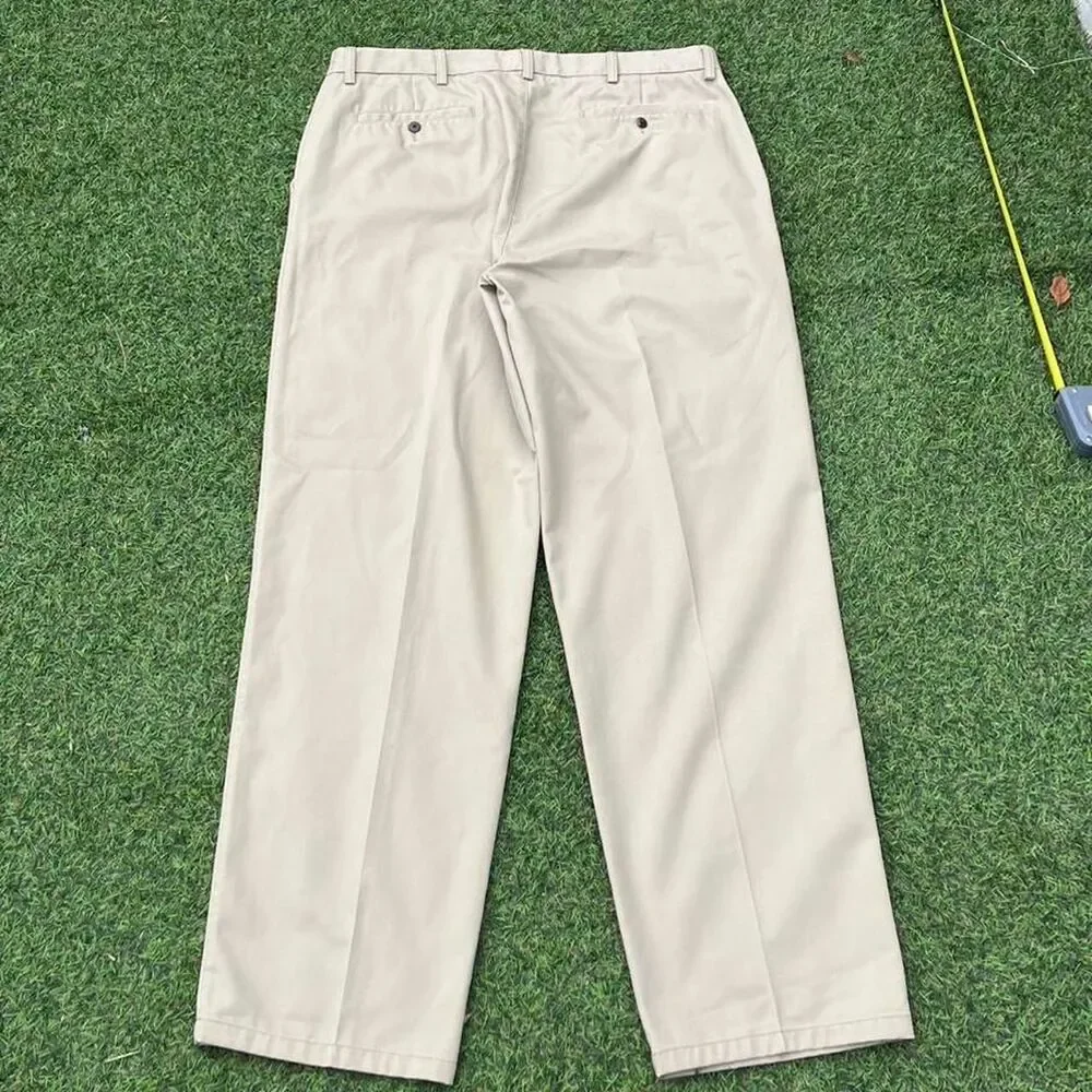 St-john-s-bay Men's Cream and Tan Trousers